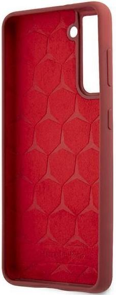 Actual product image Mercedes MEHCS21MSILRE S21 + G996 red / red hardcase silicone line (Samsung Galaxy S21+)