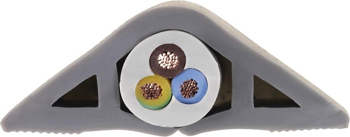 Actual product image Hama Flexible cable duct, self-adhesive, semicircular, 180 x 3 x 1 cm, PVC, grey (Duct, 180 cm)