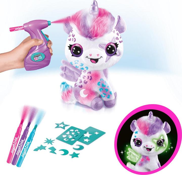 Immagine prodotto Rocco Giocattoli Airbrush Plush Magic Unicorn (23 cm)