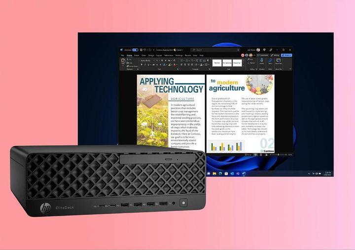 Produktbild HP ELITEDESK 8 SFF G1I U9-285 (4 GB, SSD, 125 GB)