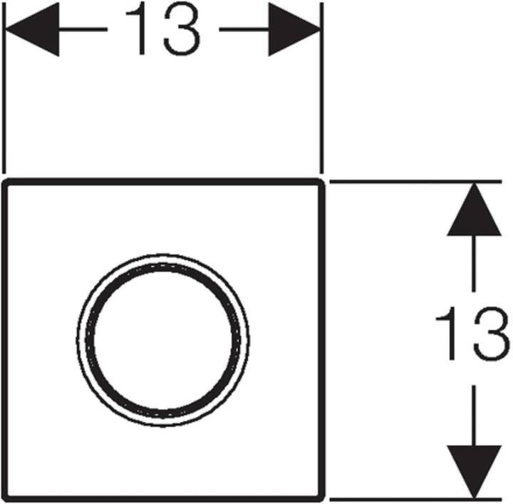 Produktbild Geberit Urinal-Handauslösung 116.011.11.5
