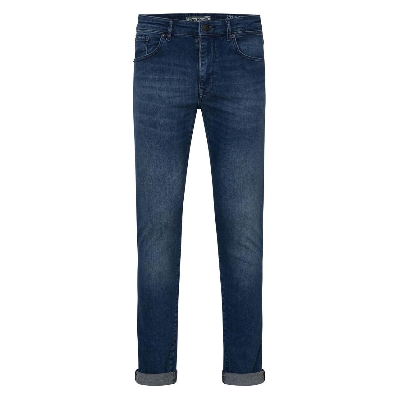 Petrol, Mannen, Jeans, Jeans Slim Fit Seaham, Blauw, (W34/L32)