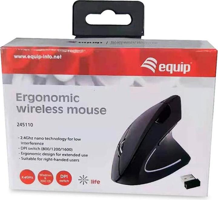 Produktbild equip Ergonomische Maus (Kabellos)