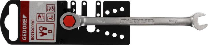 Actual product image Gedore Red red R07100080 Combination ratchet open-end spanner SW8 mm 136 mm (8 mm)