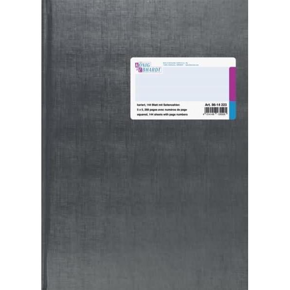 König & Ebhardt, Kopierpapier, Geschäftsbuch Papierformat: DIN A4 Ausführung der Lineatur: kariert (80 g/m², A4)