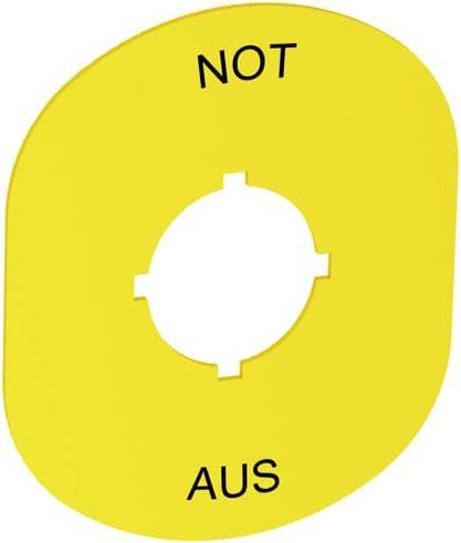 Actual product image ABB Schild Not-Aus