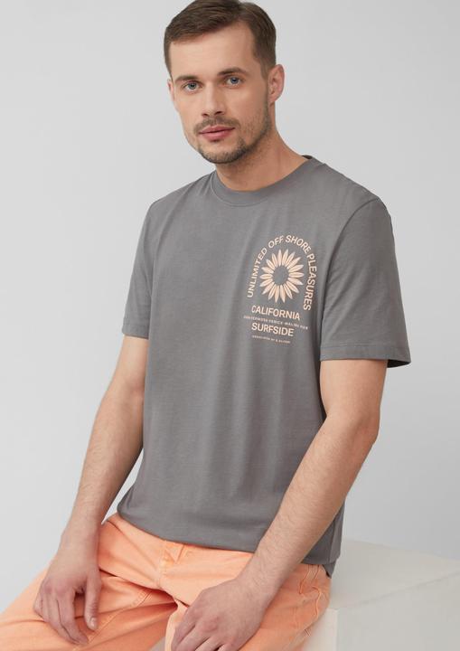 Produktbild S.Oliver T-Shirt T-Shirt mit Crew Neck und Frontprint (S)