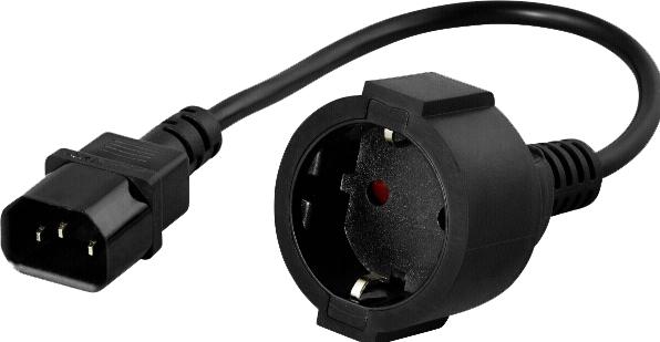 Productafbeelding Powerwalker IEC-aardingscontactadapter c. C14 - CEE 7/3 (type F)