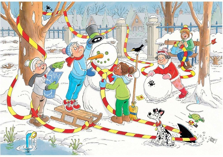 Immagine prodotto Jan van Haasteren Puzzle Junior - Pupazzo di neve, 150 pezzi (150 pezzi)