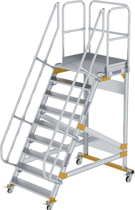 Actual product image Munk Platform stairs mobile 60ï¿½ step width 1000 mm 9 steps (Platform ladder, 46 cm)