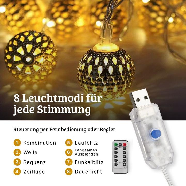 Produktbild Hermex Marokkanische LED Lichterkette (3.50 m)
