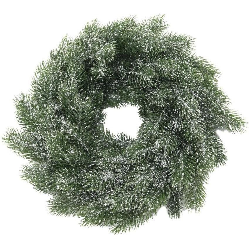 Europalms, Weihnachtsdeko, Tannen-Kranz, beschneit, PE, 45cm