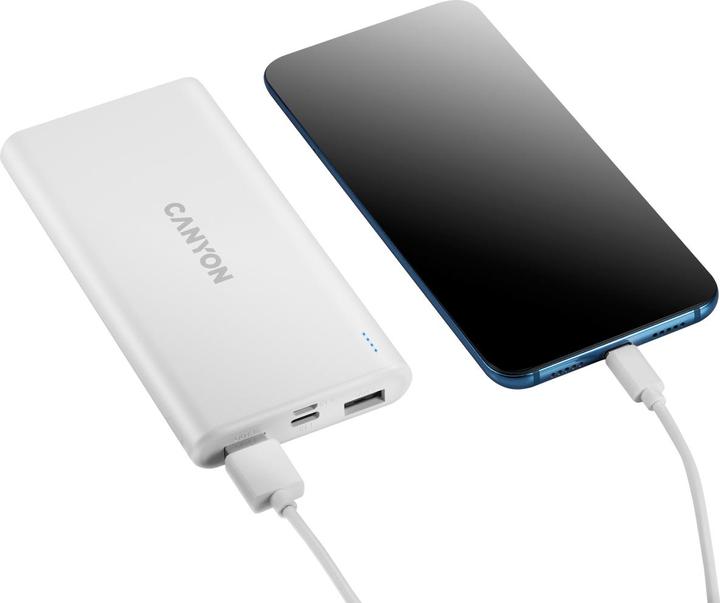 Actual product image Canyon PB-106 Lithium Polymer (LiPo) White (10000 mAh, 10.50 W, 37 Wh)