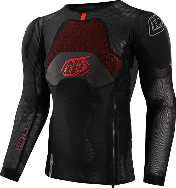 Produktbild Troy Lee Designs Stage Ghost D30 LS Baselayer schwarz S (S, Rückenprotektor, Brustprotektor, Ellbogenschoner, Einzelstück)