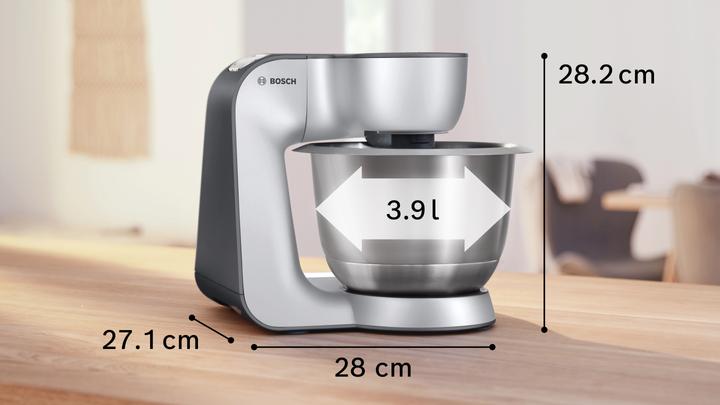 Image du produit Bosch Hausgeräte Bosch MUM5 - MUM5935B - Keukenmachine - 1000W - 3,9L - Donker zilver (MUM5935B) (1000 W)