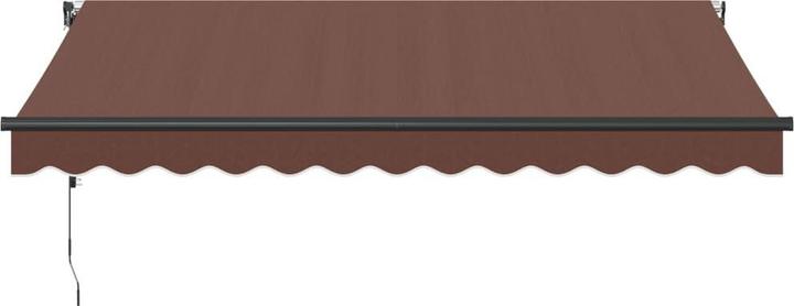 Actual product image vidaXL Markise Gelenkarmmarkise Sonnenmarkise Automatisch Braun 350x250cm (3.50 m)