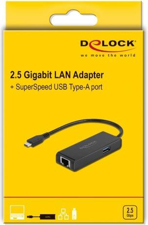 Actual product image Delock Network adapter (USB 3.0, USB-C, USB-C 3.2 Gen 1, RJ45 (1x))