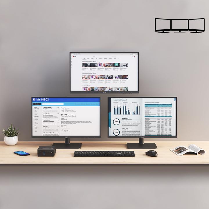 Actual product image MSI Cubi N ADL S-078EU (128 GB, 4 GB, Intel UHD Graphics)