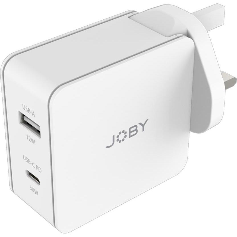 Joby Wall Charger 42W Dual Output (42 W), USB Ladegerät, Weiss