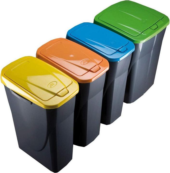 Actual product image Mondex Papierkorb grün Schwarz/Grün Polypropylen Kunststoff 15 L (15 l)