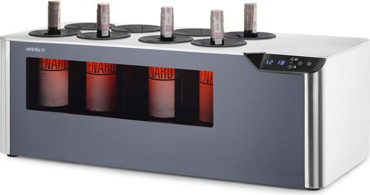 Actual product image Arktic Theken-Weinkühler Cellar, 2 Zonen,, Schwarz, 220-240V/60W, 800x350x(H)293mm