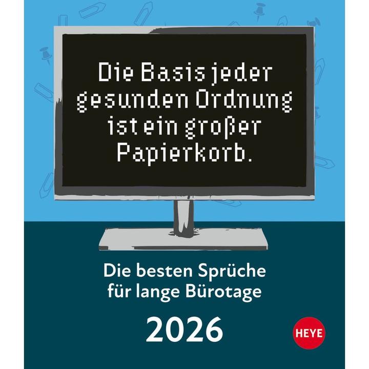 Actual product image Die besten Sprüche für lange Bürotage Tagesabreisskalender 2026 (11 x 14 cm)