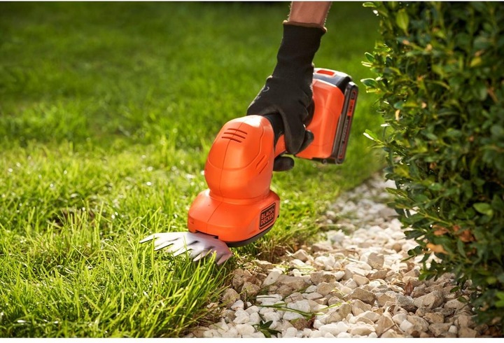 Produktbild Black & Decker 18 V Akku Gras und Strauchschere ohne Akku und Ladegerät (Akkuheckenschere)