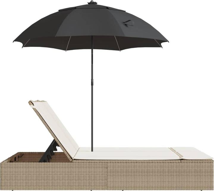Produktbild vidaXL Doppel-Sonnenliege (164 cm)