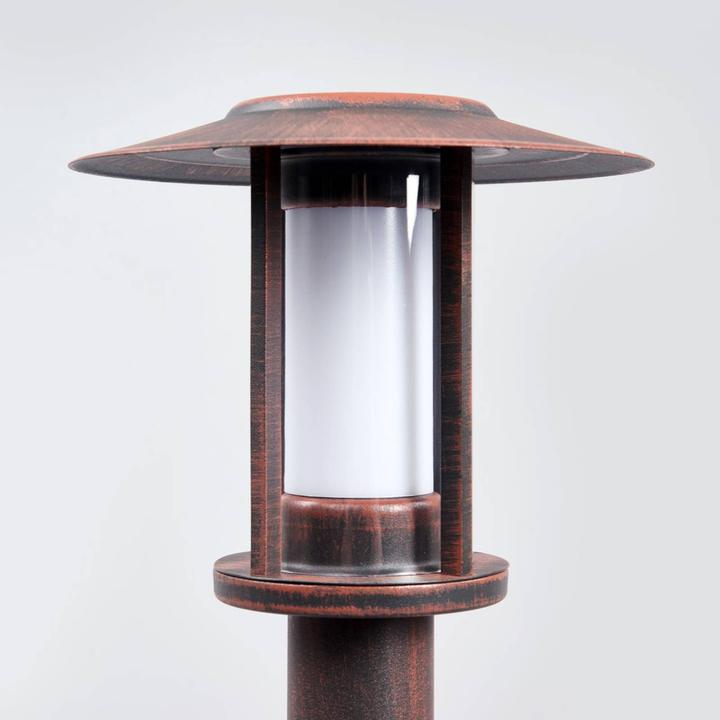 Actual product image Lindby Pavlos LED garden light w/sensor Rust (525 lm, IP44)