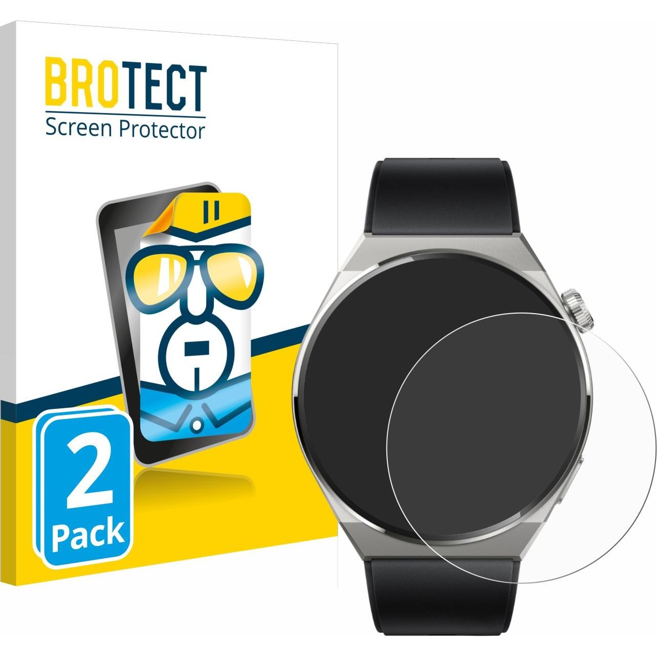 BROTECT Schutzfolie Displayschutz Klar, Smartwatch Schutzfolie, Transparent