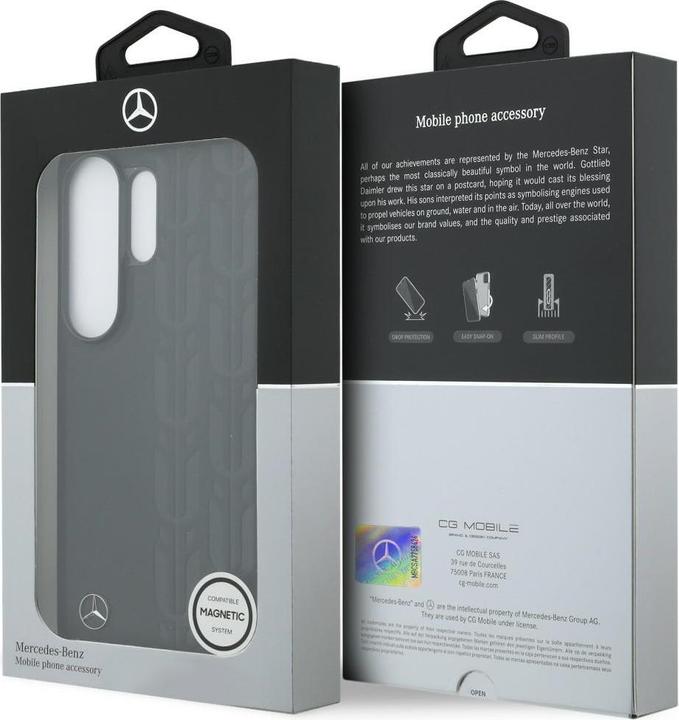 Actual product image Mercedes Etui Laurel Leaves MagSafe do Samsung Galaxy S26 Ultra czarny (Samsung Galaxy S26 Ultra)