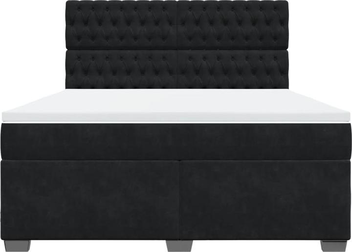 Produktbild vidaXL Bo x springbett mit Matratze 180 x 200 cm Samt (180 x 200 cm)