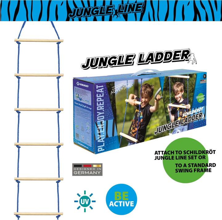 Actual product image Schildkröt 970713 - Jungle Ladder rope ladder, 250cm, Jungle Line obstacle