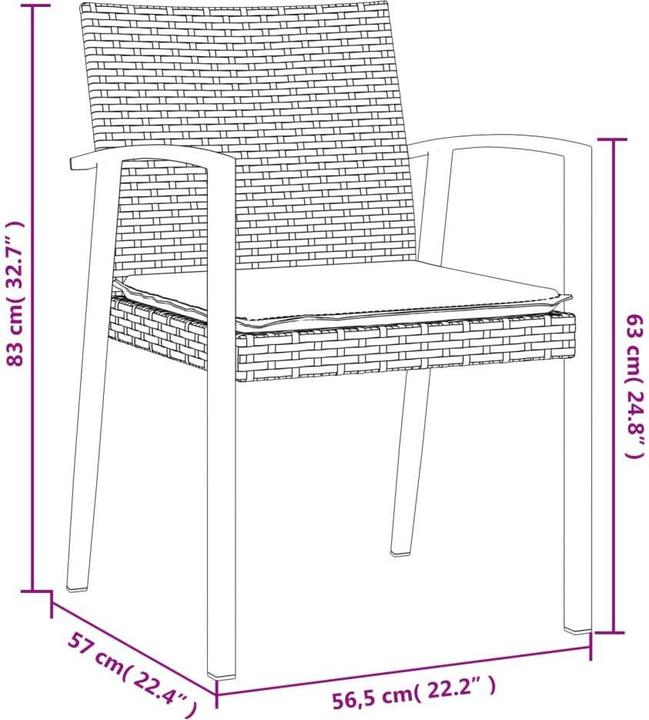 Produktbild vidaXL Gartenstuhl