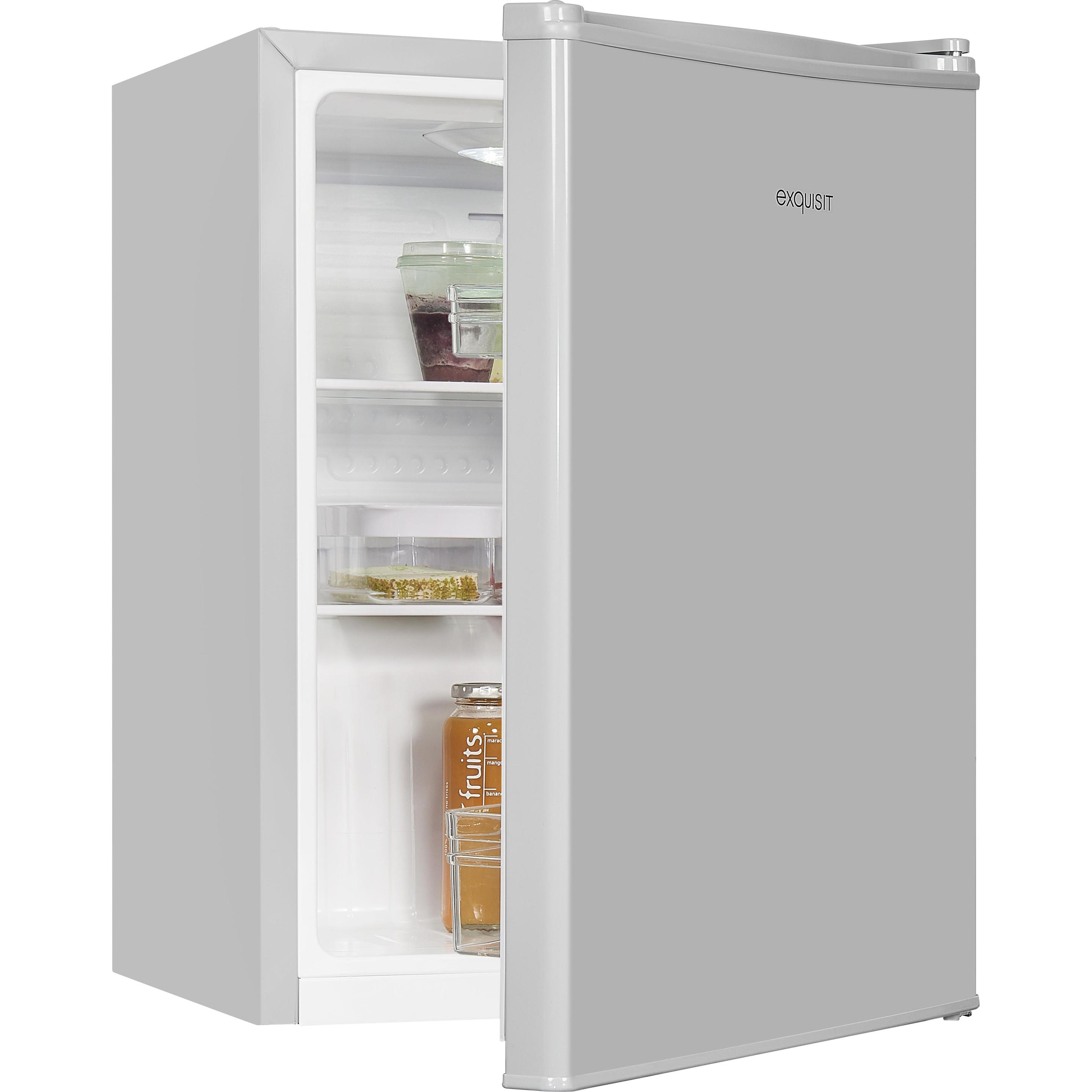 Exquisit KB60-V-090E grauPV, Kühlschrank Freistehend, Grau