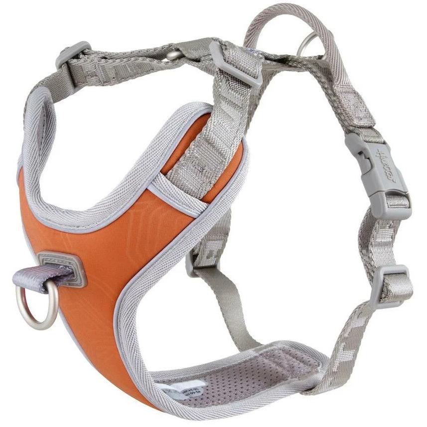 Hurtta Geschirr Venture No-Pull, 40-45, Orange (40, 41, 42, 43, 44, 45, Hund, Spazieren), Halsband + Leine
