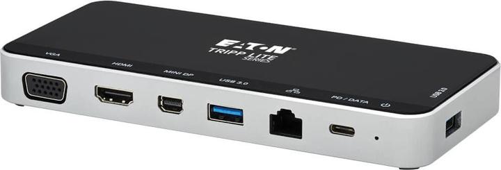Actual product image Eaton USB Dock Triple Display 4K HDMI & mDP VGA USB 3.2 Gen 1 USB-A/C Hub GbE 60W PD Charg (USB-C)