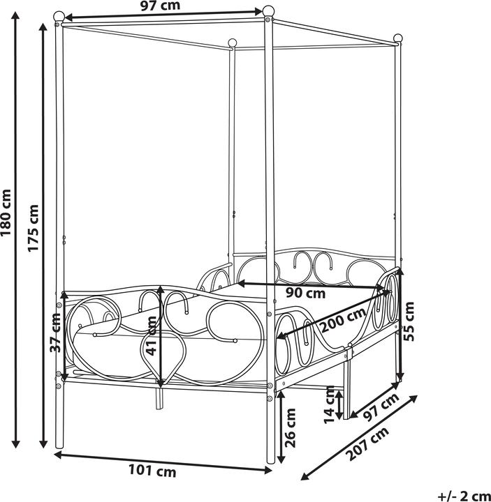 Produktbild Beliani Sormery (90 x 200 cm)