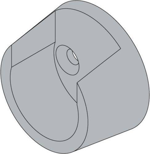 Produktbild Hettich Schrankrohr-Lager, für Rundrohr Ø 25 mm, schwarz