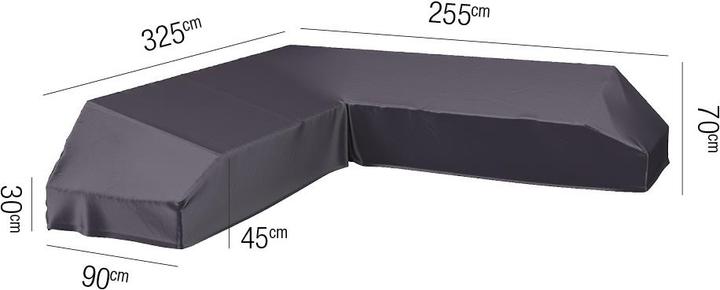 Actual product image AeroCover Corner lounge cover