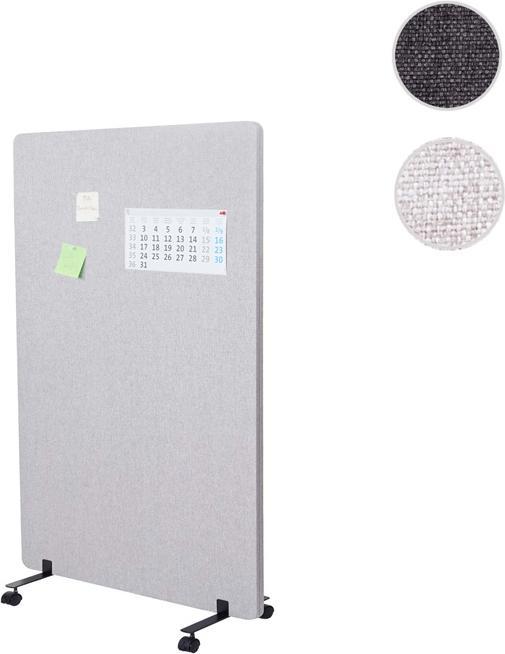 Actual product image Mendler Acoustic partition, office privacy screen room divider pinboard, double-walled rollable (80 x 127 cm)
