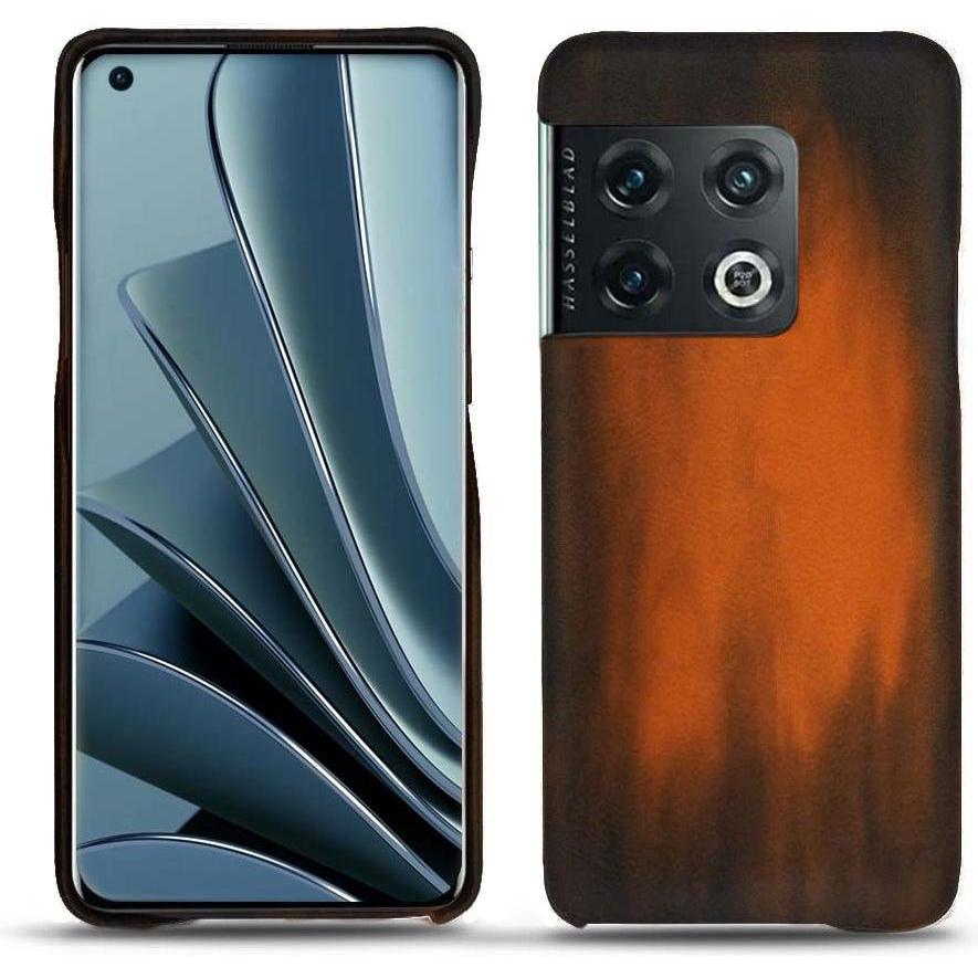 Thumbnail - Noreve Lederschutzhülle (OnePlus 10 Pro), Smartphone Hülle, Braun