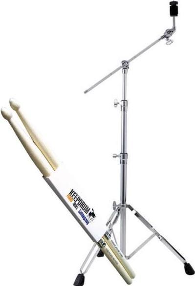 Actual product image Pearl BC-830 Boom cymbal stand with drum sticks (Marsh basin)