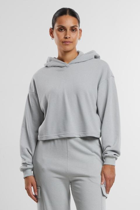 Produktbild Urban Classics Ladies Oversized Cropped Light Terry Hoodie - 159545 (L)