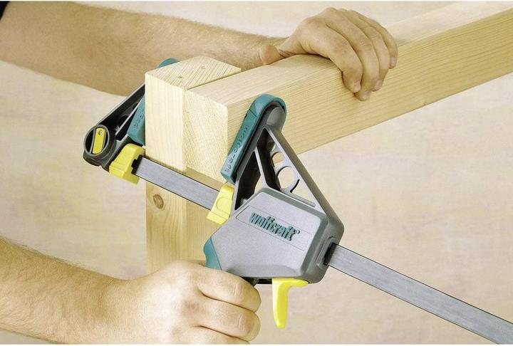 Actual product image wolfcraft 1 EHZ - One-handed clamp PRO 100/450mm (450 mm)