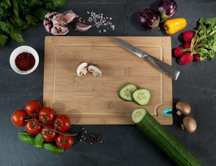 Actual product image Wenko Cutting board with knife sharpener