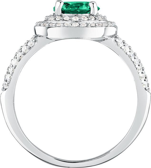 Immagine prodotto Morellato Dazzling Silver Ring With Green Zircon Tesori Saiw27801 (58, 925 Argento)