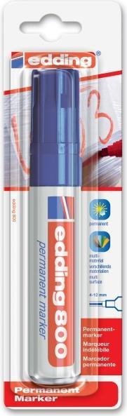 Actual product image Edding 800 permanent marker blue (Blue, 12 mm, 1 x)