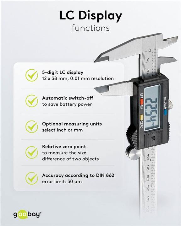 Actual product image Goobay Caliper gauge (15 cm)
