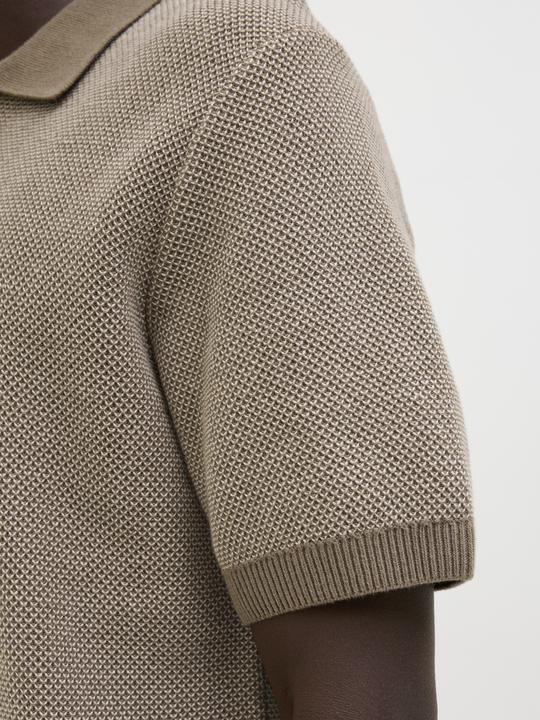 Produktbild Jack & Jones Jprcceaston Knit Split Neck Ss Sn (XS)